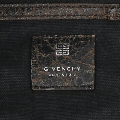 GIVENCHY Distressed Leather Voyou Large Tote Size ONE SIZE