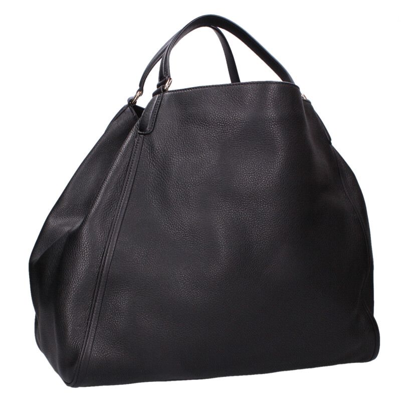 GUCCI 282308 Interlocking G Tote Bag Black Size ONE SIZE