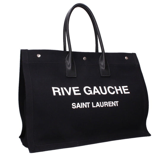 YVES SAINT LAURENT Rive Gauche Canvas Tote Bag Size ONE SIZE