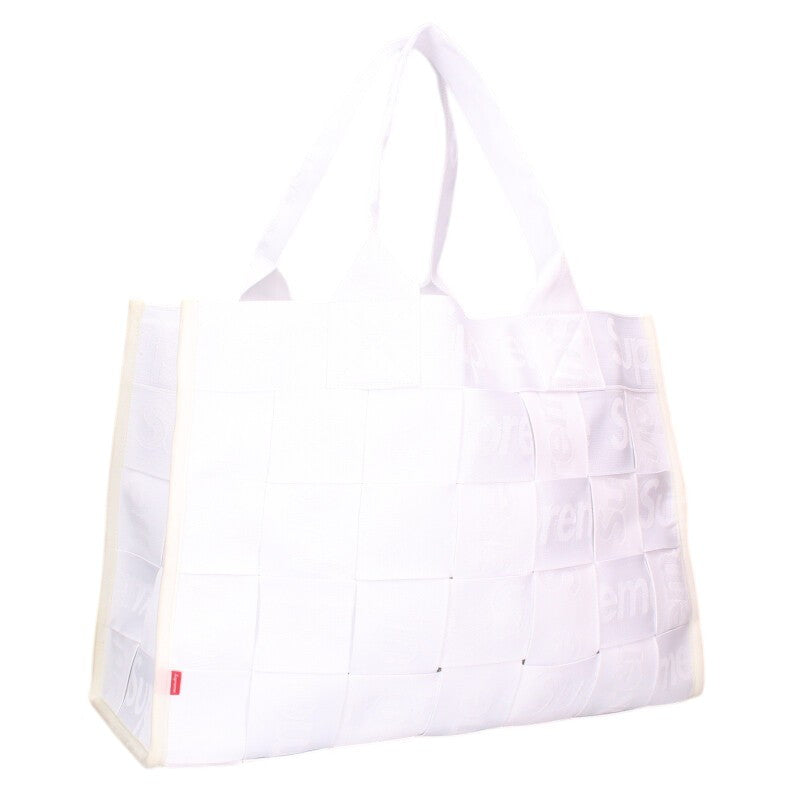 SUPREME 23SS Woven Large Tote Polyester White Size ONE SIZE