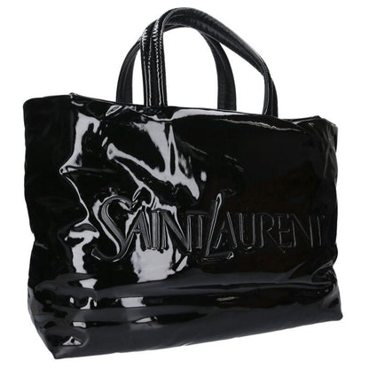 SAINT LAURENT PARIS Logo Patent Maxi Tote Bag Size ONE SIZE
