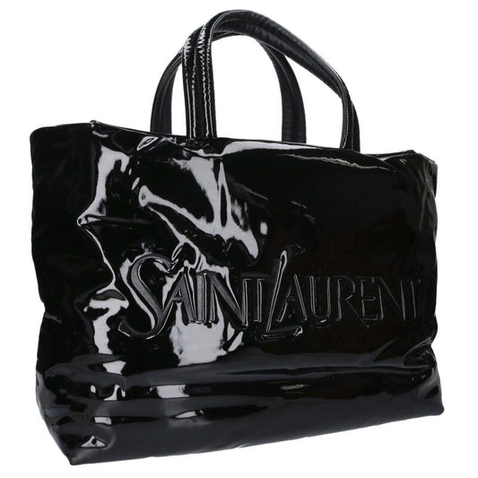 SAINT LAURENT PARIS Logo Patent Maxi Tote Bag Size ONE SIZE