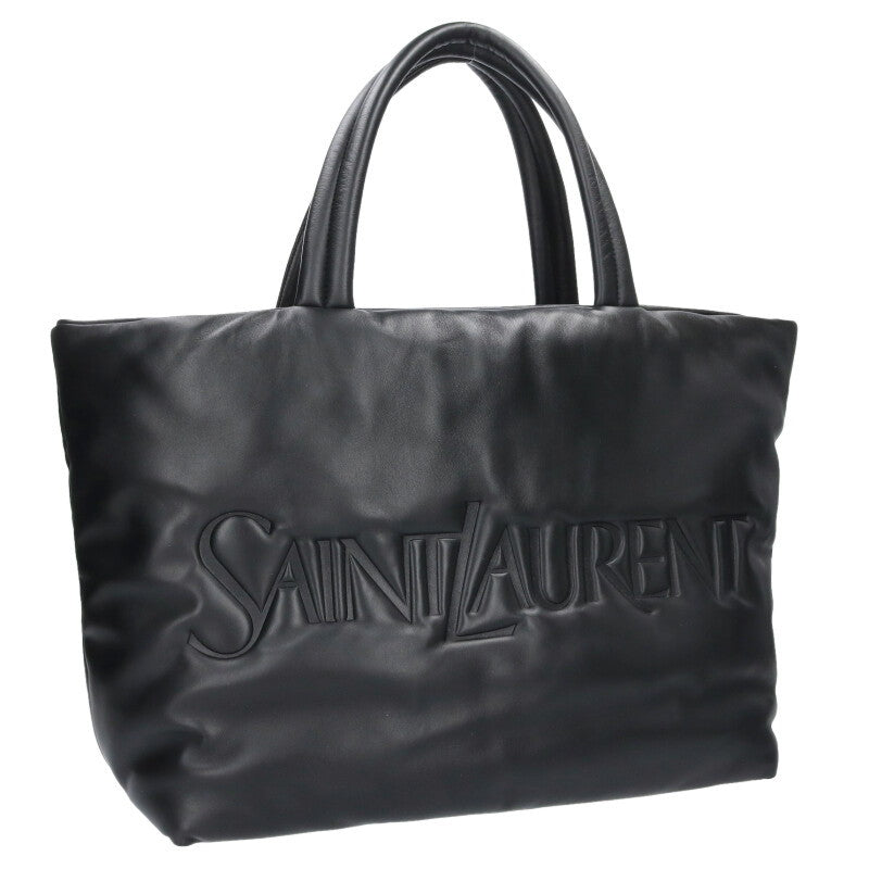 SAINT LAURENT PARIS Puffer Nappa Leather Tote Size ONE SIZE