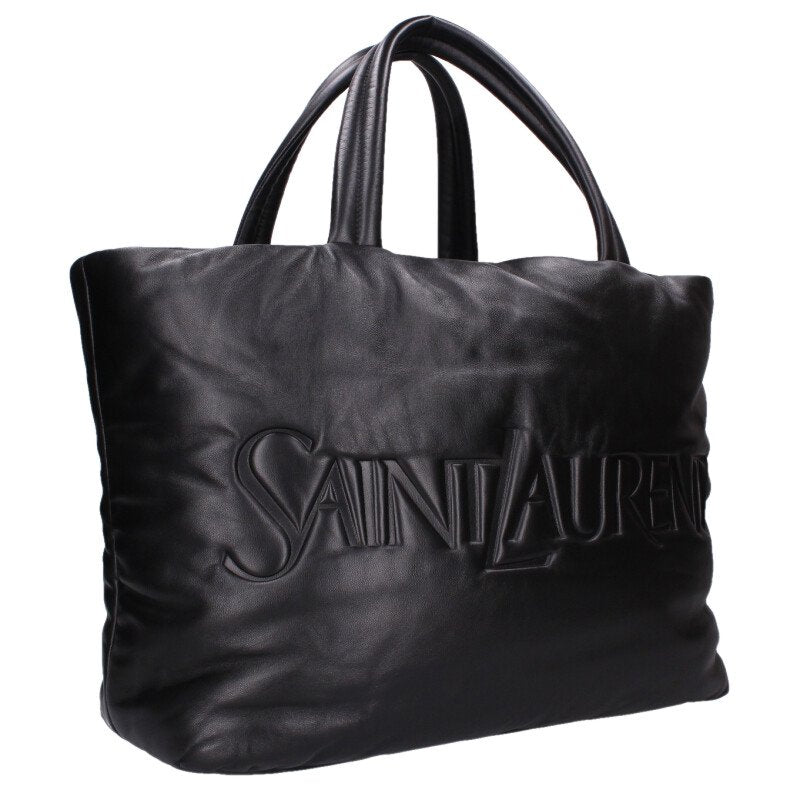SAINT LAURENT PARIS Puffer Leather Tote Bag Size ONE SIZE