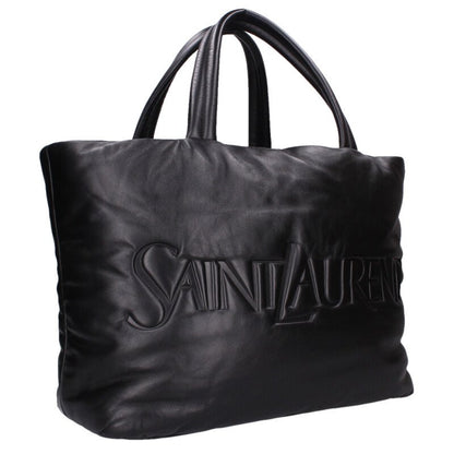 SAINT LAURENT PARIS Puffer Leather Tote Bag Size ONE SIZE