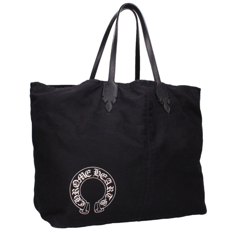Chrome Hearts LUCILLE Leather Trim Canvas Tote Size ONE SIZE