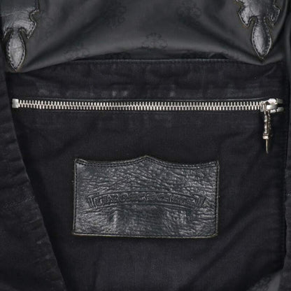Chrome Hearts LUCILLE Leather Trim Canvas Tote Size ONE SIZE