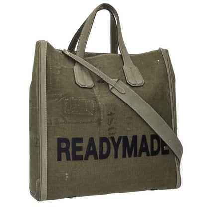 READYMADE Logo Embroidery Vintage Fabric 2-Way Size ONE SIZE