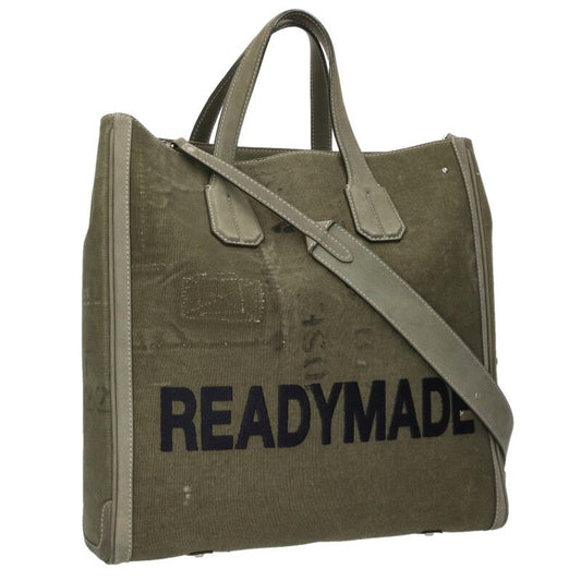 READYMADE Logo Embroidery Vintage Fabric 2-Way Size ONE SIZE