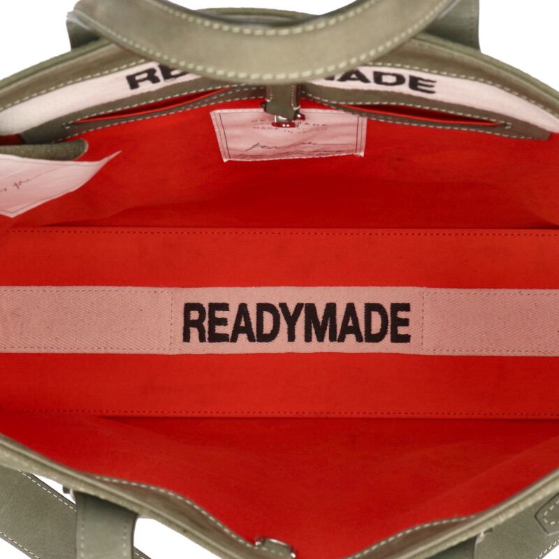 READYMADE Logo Embroidery Vintage Fabric 2-Way Size ONE SIZE