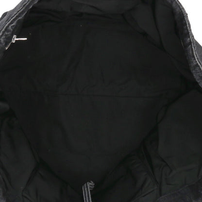 ALEXANDER WANG Embossed Logo Denim Tote Bag Black