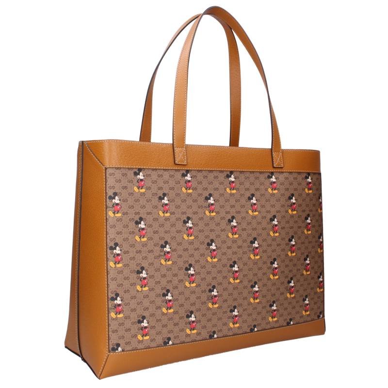 GUCCI Disney Character Print Tote Bag Brown Size ONE SIZE