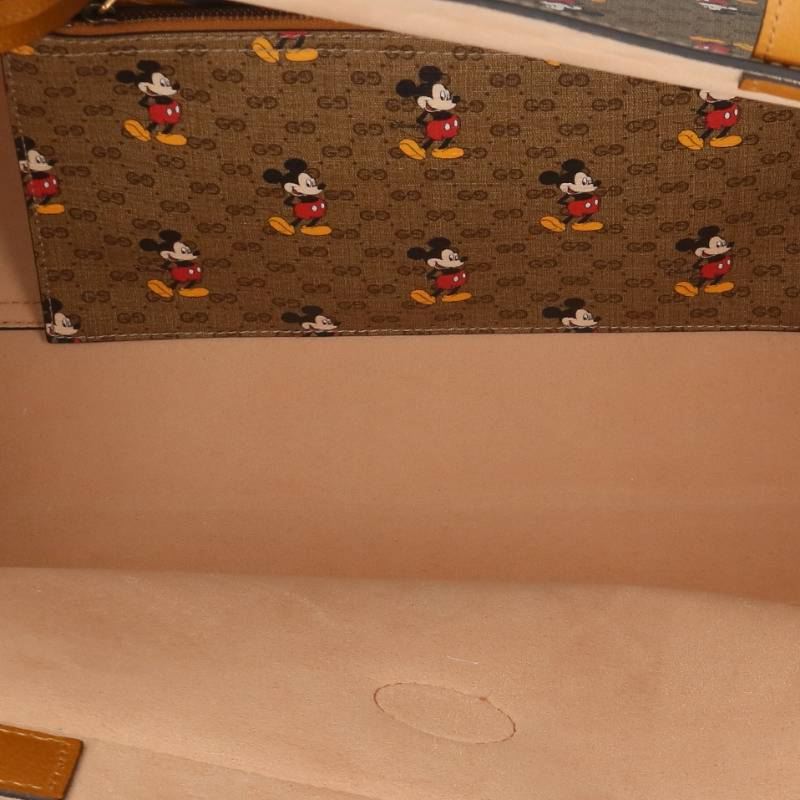 GUCCI Disney Character Print Tote Bag Brown Size ONE SIZE