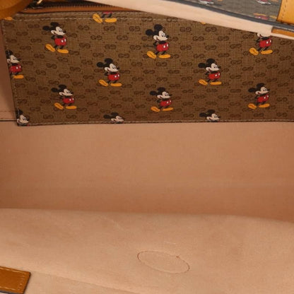 GUCCI Disney Character Print Tote Bag Brown Size ONE SIZE