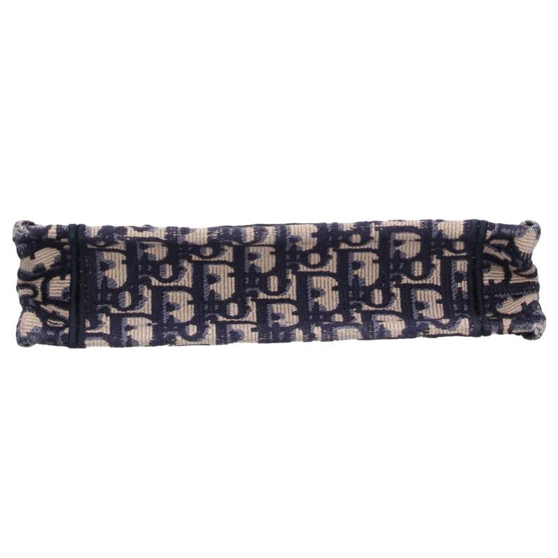 DIOR BOOK TOTE Oblique Jacquard Tote Bag Blue Size ONE SIZE