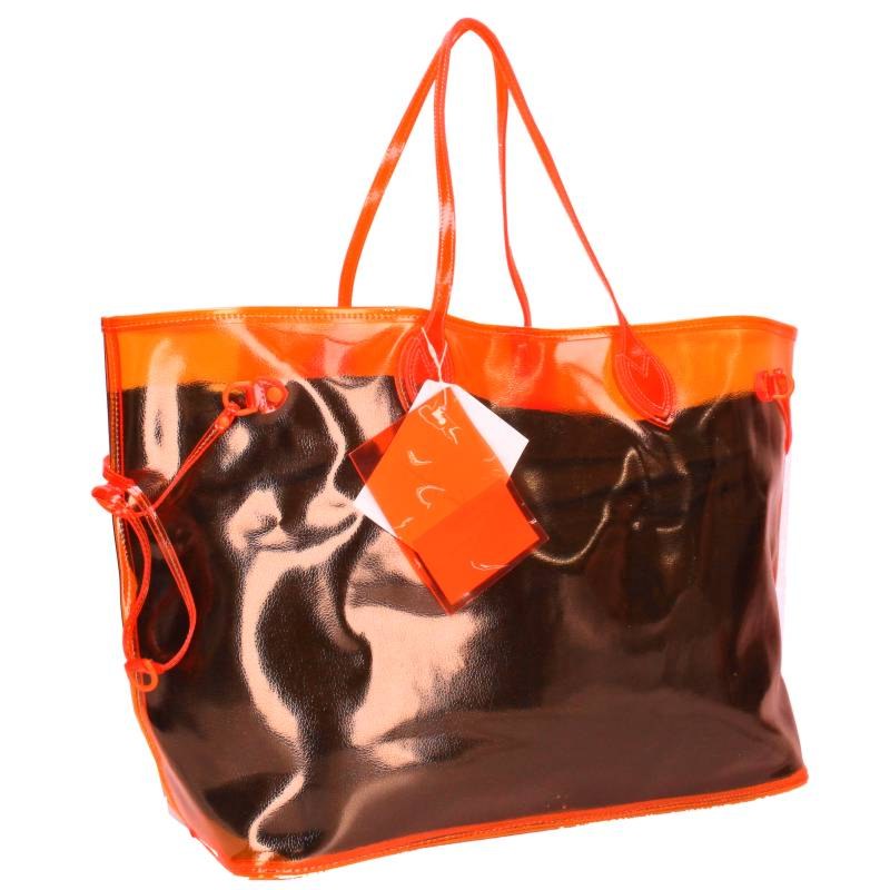 READYMADE Logo Vinyl Roomy Tote Bag Orange Size ONE SIZE
