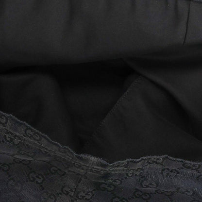 GUCCI GG Pattern Canvas Tote Bag Black Size ONE SIZE