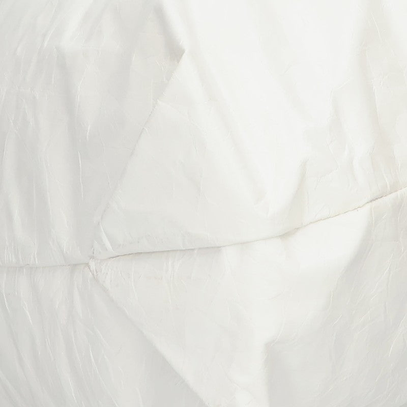 BALENCIAGA Crash Logo Leather Tote Bag White Size ONE SIZE