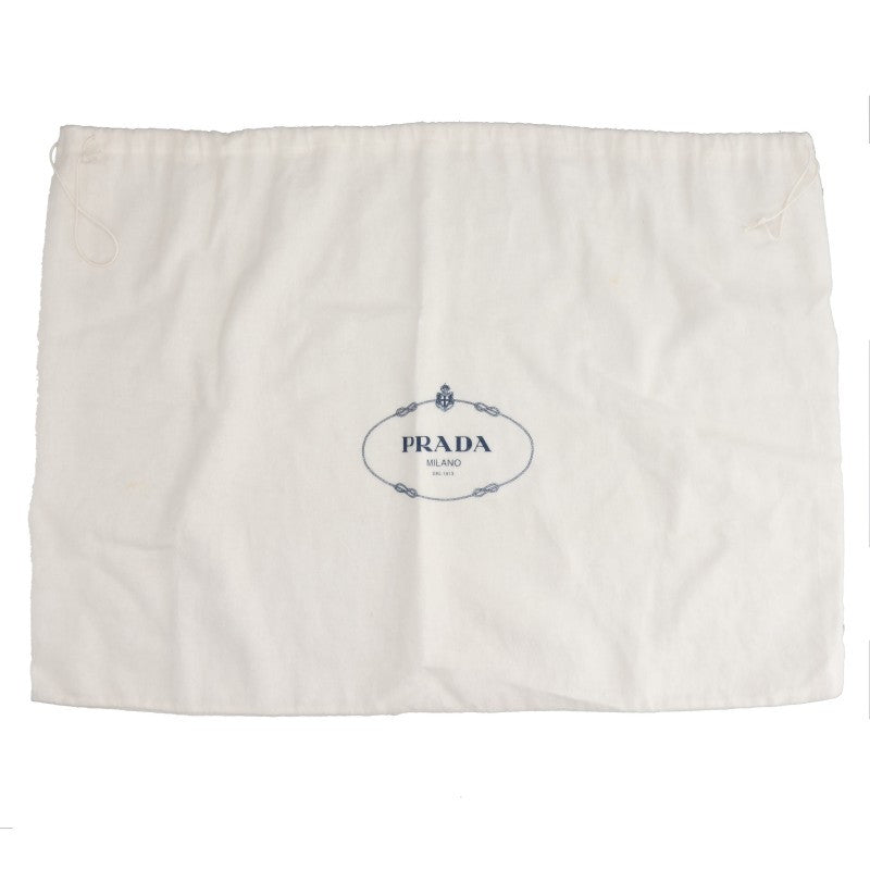 PRADA Canapa Triangle Logo Canvas Bag Black Size ONE SIZE