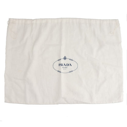 PRADA Canapa Triangle Logo Canvas Bag Black Size ONE SIZE