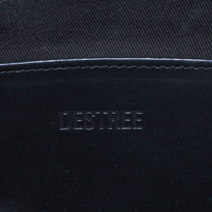 DESTREE Black Leather Tote Bag Size ONE SIZE