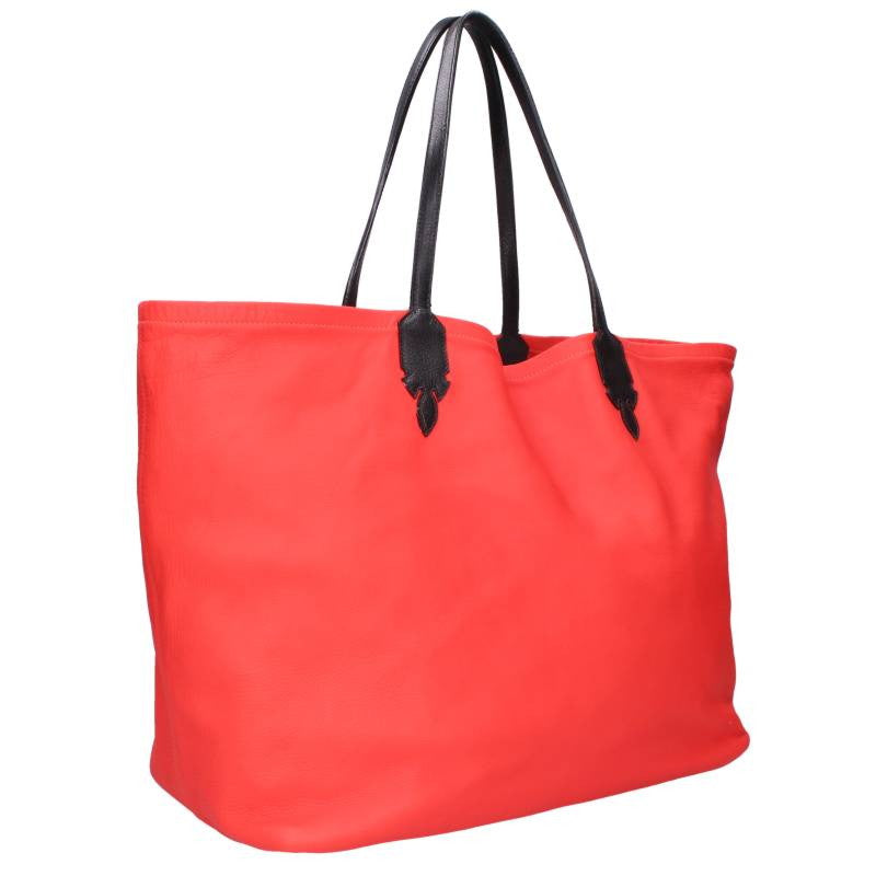 Chrome Hearts LUCILLE Red/Black Leather Tote Size ONE SIZE