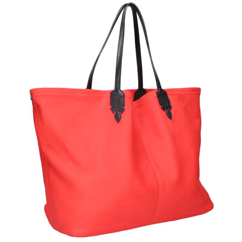 Chrome Hearts LUCILLE Red/Black Leather Tote Size ONE SIZE