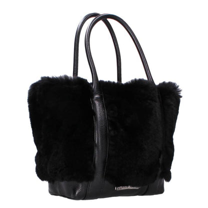 Chrome Hearts TOTE MINI Fur Leather Tote Bag Size ONE SIZE