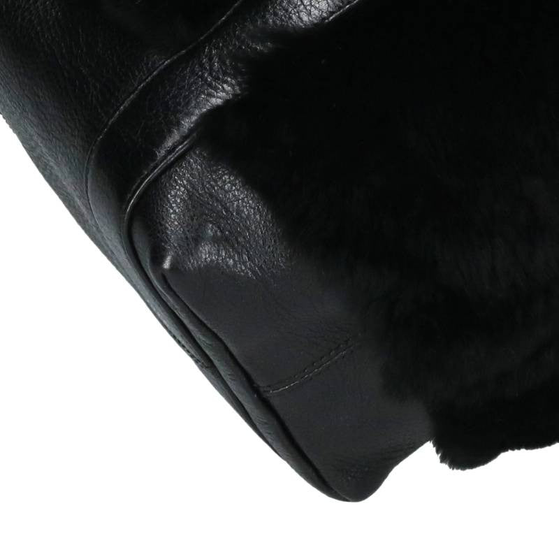 Chrome Hearts TOTE MINI Fur Leather Tote Bag Size ONE SIZE
