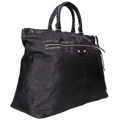 BALENCIAGA 297727 Leather Tote Bag Black Size ONE SIZE