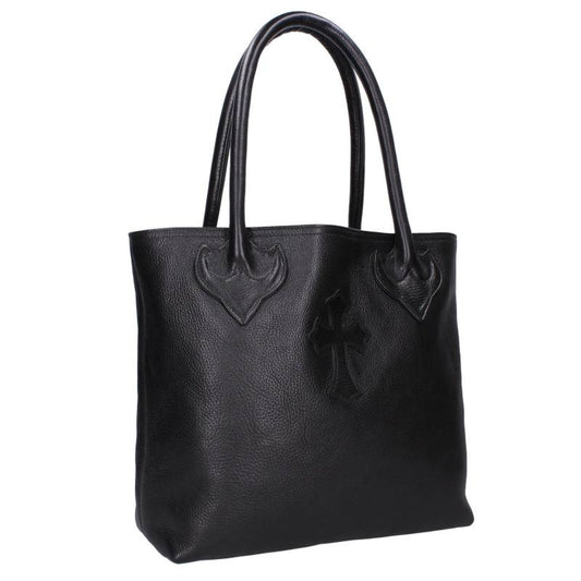 Chrome Hearts FS Tote Cross Patch Leather Bag Size ONE Black