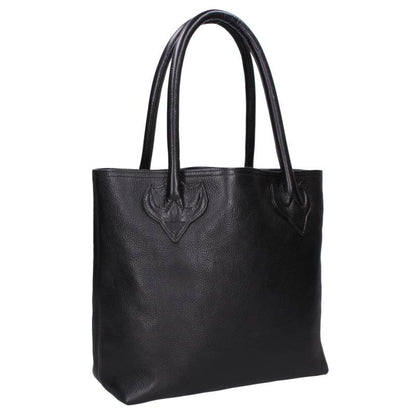 Chrome Hearts FS Tote Cross Patch Leather Bag Size ONE Black