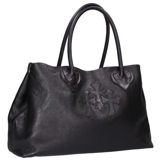 Chrome Hearts 3 Cemetery Cross Tote Black Size ONE SIZE