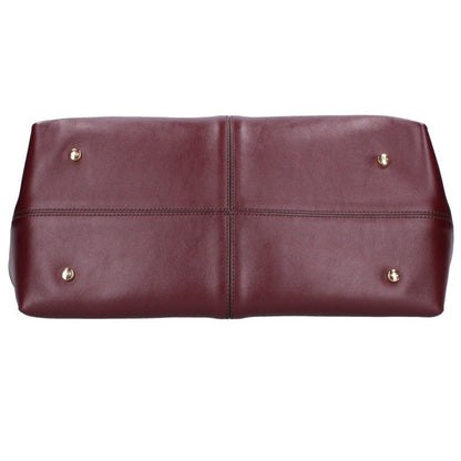 TODS Di Bag Folio Leather Tote Bag Bordeaux Size ONE SIZE