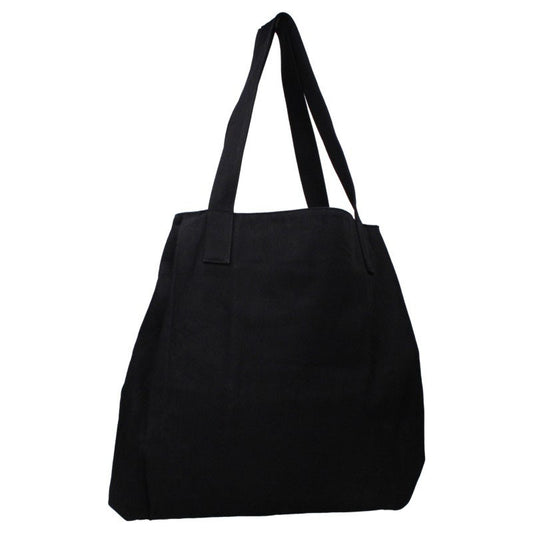 JULIUS 25SS Graphic Print Denim Tote Bag Black