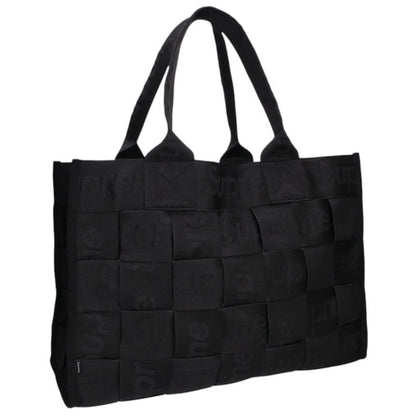SUPREME 23SS Woven Large Tote Bag Black Size LARGE