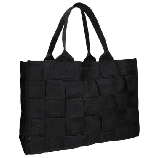 SUPREME 23SS Woven Large Tote Bag Black Size LARGE