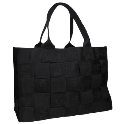 SUPREME 23SS Woven Large Tote Bag Black Size LARGE
