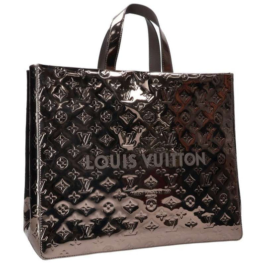 LOUISVUITTON Monogram Shopper Tote Bag Silver Size MM
