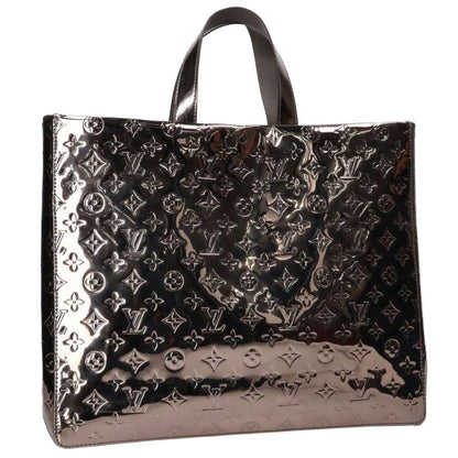 LOUISVUITTON Monogram Shopper Tote Bag Silver Size MM