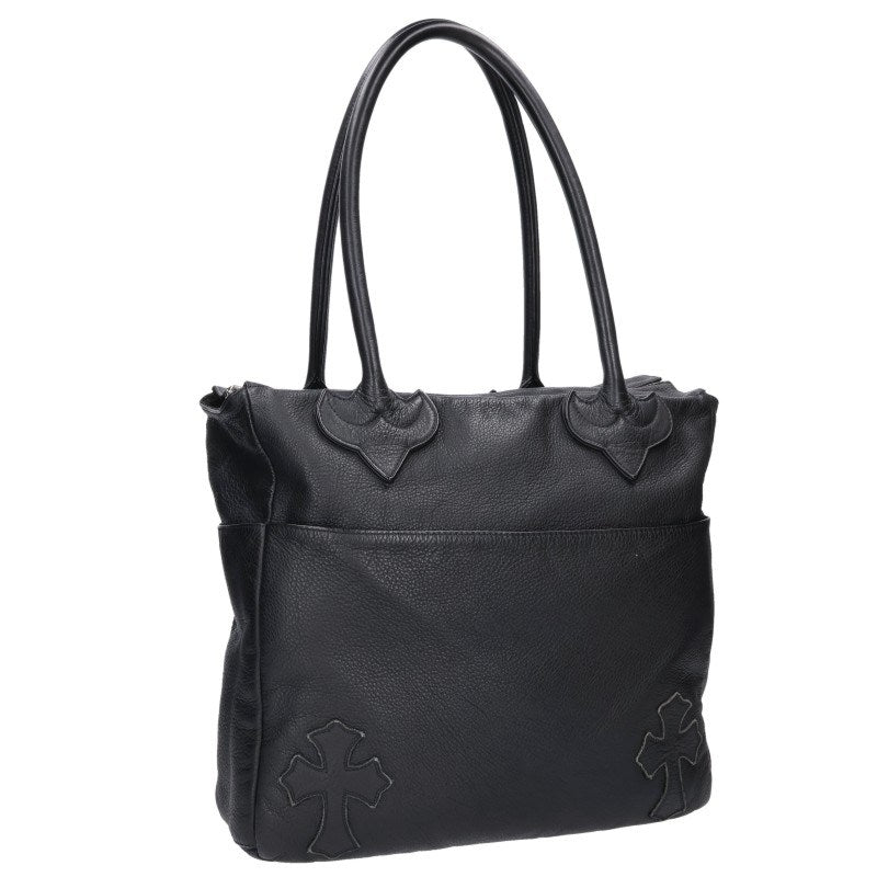 Chrome Hearts TOTE 4POCKET Leather Bag Black Size ONE SIZE