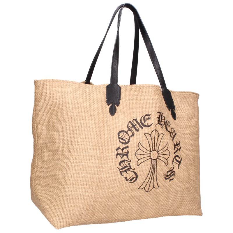 Chrome Hearts LARGE BEACHES Tote Bag Beige Multi Size L