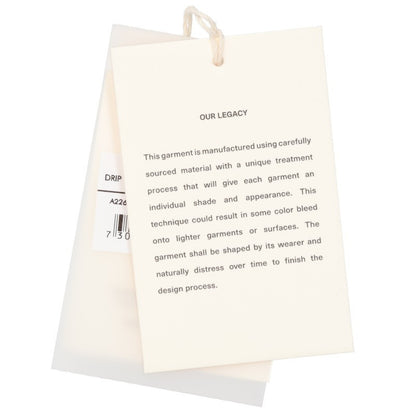 OUR LEGACY Washed Painted Drip Tote Bag Black Size ONE SIZE