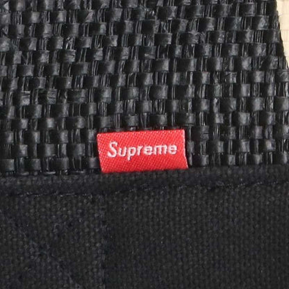 SUPREME 20SS Raffia Tote Bag Black Size ONE SIZE