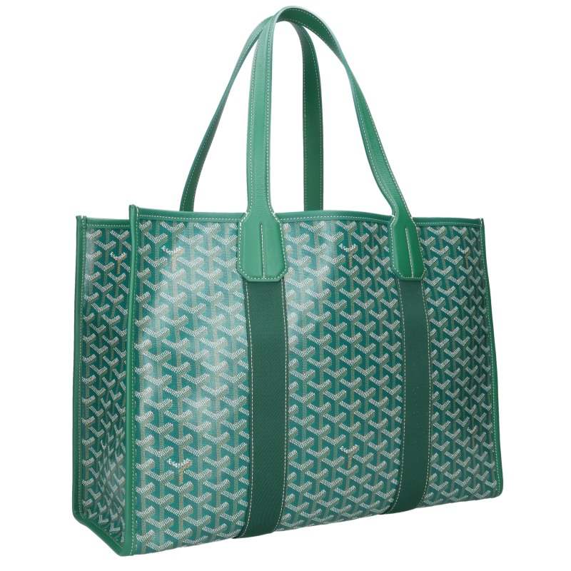 GOYARD Green Villette MM PVC Coated Canvas Tote Bag Size MM