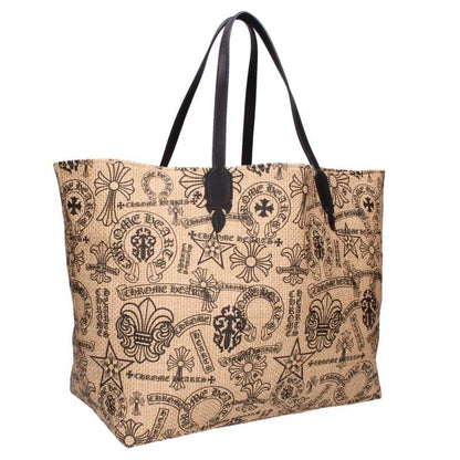 Chrome Hearts Leather Trim Beach Bag Multi Size ONE SIZE