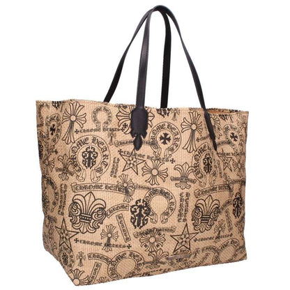 Chrome Hearts Leather Trim Beach Bag Multi Size ONE SIZE