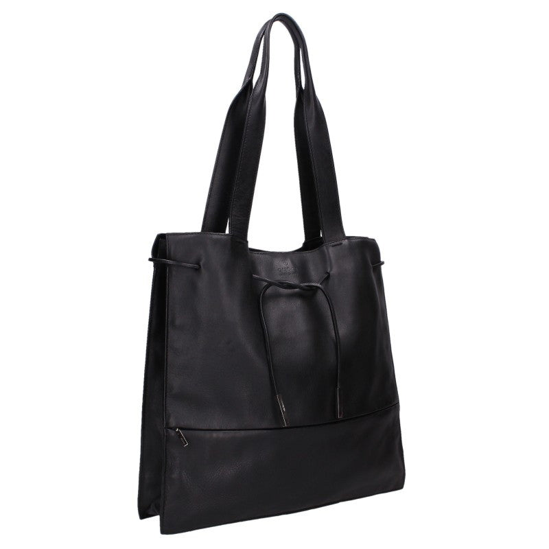 GUCCI Tom Ford Era Leather Tote Bag Black