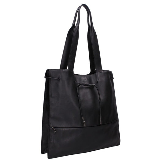 GUCCI Tom Ford Era Leather Tote Bag Black
