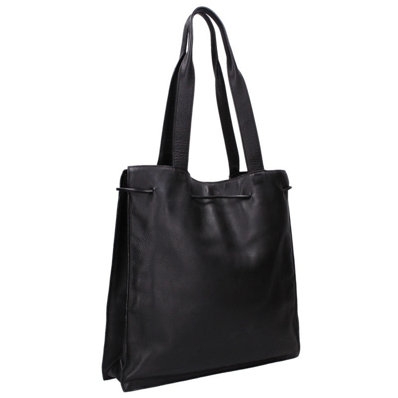 GUCCI Tom Ford Era Leather Tote Bag Black